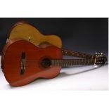 A Yamaha G65A six string classical acoustic guitar, having a fine cedar soundboard,