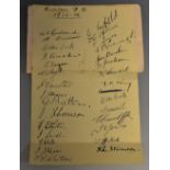Sporting Interest - Football Autographs 1935-36 season Everton F C,