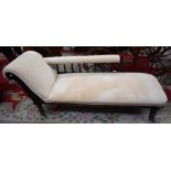 A late Victorian chaise lounge, c.