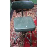 Salvage & Reclamation - a tubular metal framed swivel chair