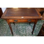 A late Victorian writing table, c.
