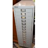A Sisley fifteen drawer filing/collectors cabinet