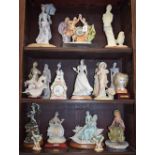 A quantity of cast resin, ceramic and other figures,