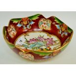 A reproduction Japanese Satsuma bowl ***PLEASE NOTE THERE IS NO BUYER'S PREMIUM ON THIS LOT,