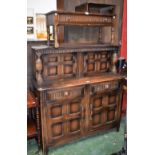 A Priory style court cupboard;