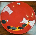 A large Poole Pottery Volcano pattern charger,