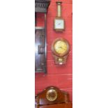 A Garrards chiming carved oak cased mantel clock, Arabic numerals,