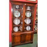 A mahogany bookcase,