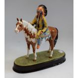 A Beswick mounted Indian no.