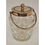 An EPNS and clear glass preserve pot and cover ***PLEASE NOTE THERE IS NO BUYER'S PREMIUM ON THIS