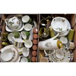 Ceramics - a Midwinter Stylecraft part dinner service, autumnal leaves on white ground,