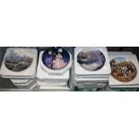 Ceramics - a quantity of collectors plates, including Cinderella, canal barges, four seasons,