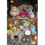 Victorian and Continental decorative ceramics, including a relief molded jug, Parian and Jasperware,