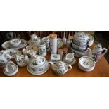 An extensive Portmeirion Botanic Garden pattern dinner, tea and coffee set including dinner plates,