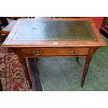A small Edwardian writing table, c.