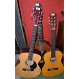 A Saxon, 5814 model, classical acoustic guitar, two-piece cedar soundboard, mahogany sides and back,