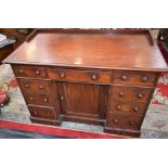 A Victorian mahogany writing desk,