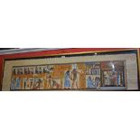 A large watercolour on Egyptian papyrus,