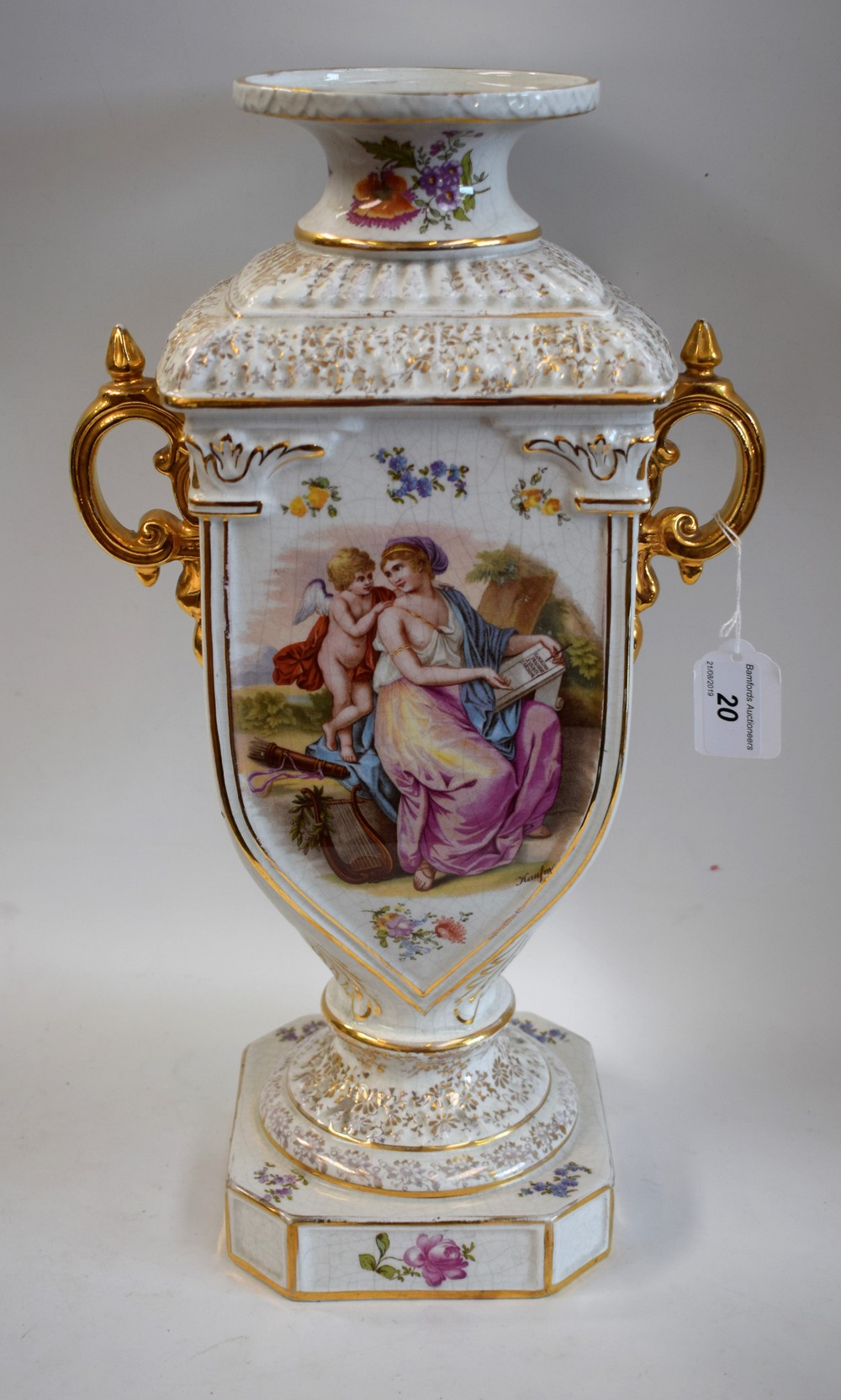 A large cabinet room vase in 18th century style,