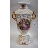 A large cabinet room vase in 18th century style,