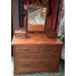 A late Victorian dressing chest, c.