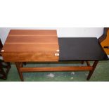 A retro mid-20th century telephone seat/table,