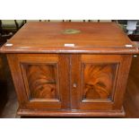 A Victorian mahogany canteen chest,