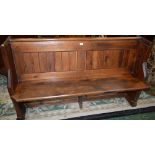 Salvage & Reclamation - a pine church pew/settle,
