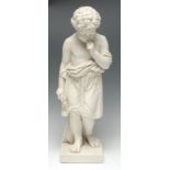 A Parian figure, The Little Boat Builder/Hit the Wrong Nail / E.B. Stephens A.R.A.S.