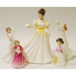 A Royal Doulton figure Kathleen HN3609; others including With Love HN3393, Thinking of You HN3124,