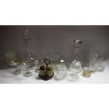 Glassware - including decanters, Babycham glasses; others, brandy, whisky, tankard,
