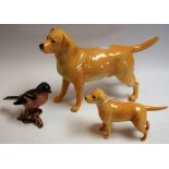 A Beswick model of a dog, Wendover; another,