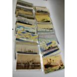 Postcards - collection of shipping postcards,