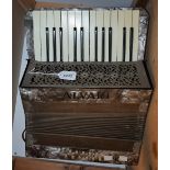 An Italian Alvari piano accordion