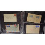 Stamps - album of KGVI FDC's and commercial mail