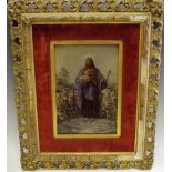 A 19th century crystoleum titled The Good Shepherd, period frame,