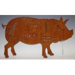A farmhouse kitchen sign of a pig,