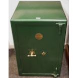 A Philips and sons of Birmingham office safe (with keys) 76cm high x 51cm wide x 51cm deep