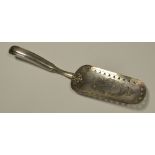 A 19th century Continental silver pastry server