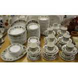 An extensive mid 20th century Broadhurst Ironstone Rushstone by Kathy Winkle dinner and tea service