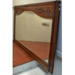 A Large mahogany framed mirror
