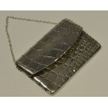A silver card case by Sampson Mordan & Co,