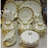 A Wedgwood Cliveden coffee service for six, comprising coffee pot, sucrier, creamer,