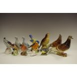 A Beswick Pigeon impressed marks 1383; another (AF); a Beswick Song Thrush impressed marks 2308;
