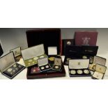 Numismatics - various fine silver Royal Mint proof sets including Trinidad and Tobago;