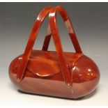 A Wilardy Lucite novelty bag, by Will Hardy, c.