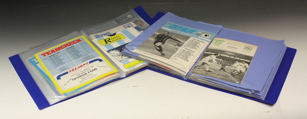 Football Programmes - two files of programmes from the 1950's onwards