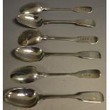 Silver - a George III silver spoon 1816, others assorted, Edinburgh 1842,