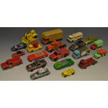 Die-cast Vehicles - Lone Star Tuf-Tots, Mercedes 280SL, Jeep, Tipper Truck,