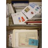 Stamps - FDC's, others, mounted on pages, some loose,